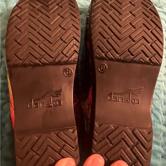 Dansko Women’s Multicolor Paint Splatter Clog Shoes Size 41/ 10-11s - Picture 12 of 12